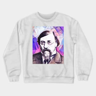 Nikolay Chernyshevsky Pink Portrait | Nikolay Chernyshevsky Artwork 8 Crewneck Sweatshirt